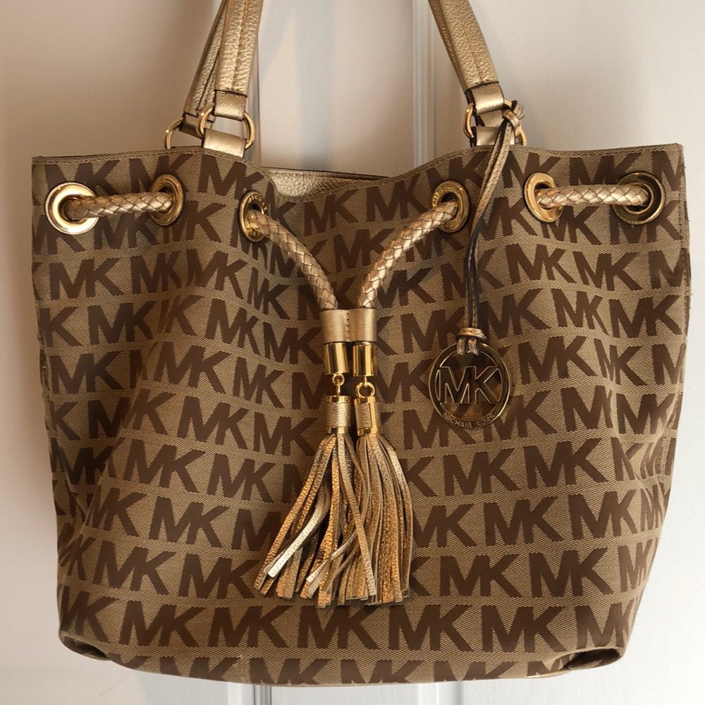 Michael Kors Champagne Gold Tote